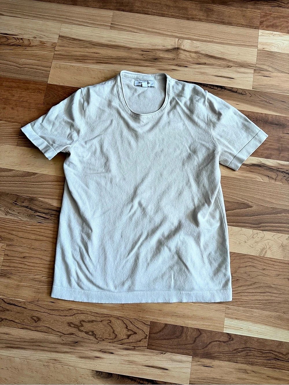 Kenneth Cole Short Sleeve Tee cream Size Small